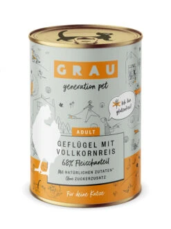 Grau Geflügel Mit Vollkornreis Nassfutter