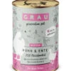 Grau Kitten Huhn & Ente Nassfutter