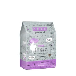 Grau Geflügel Mit Hirse Trockenfutter