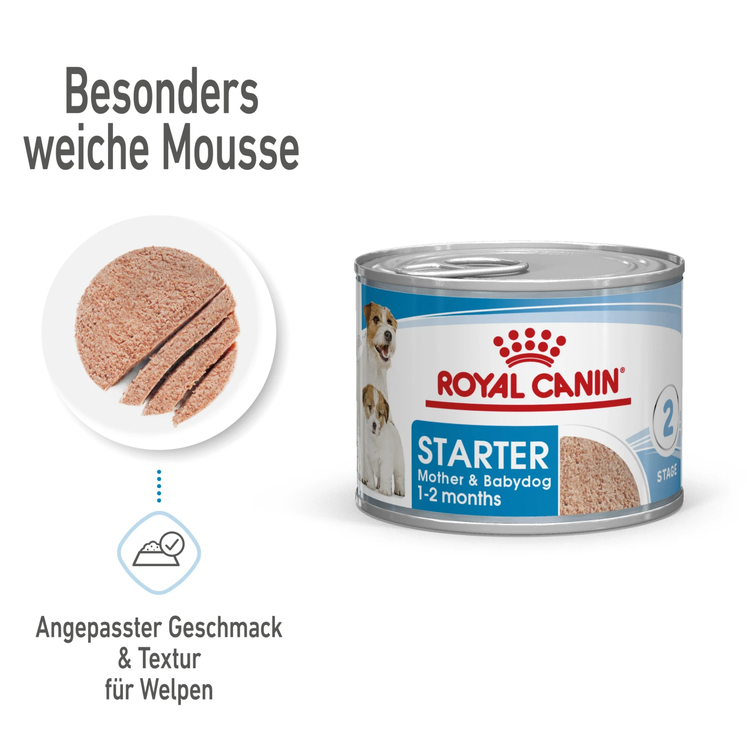 Royal Canin Starter Ultra Soft Mousse Mother & Babydog Nassfutter 12 X 195 G 1 Royal Canin Starter Ultra Soft Mousse Mother & Babydog Nassfutter 12 X 195 G